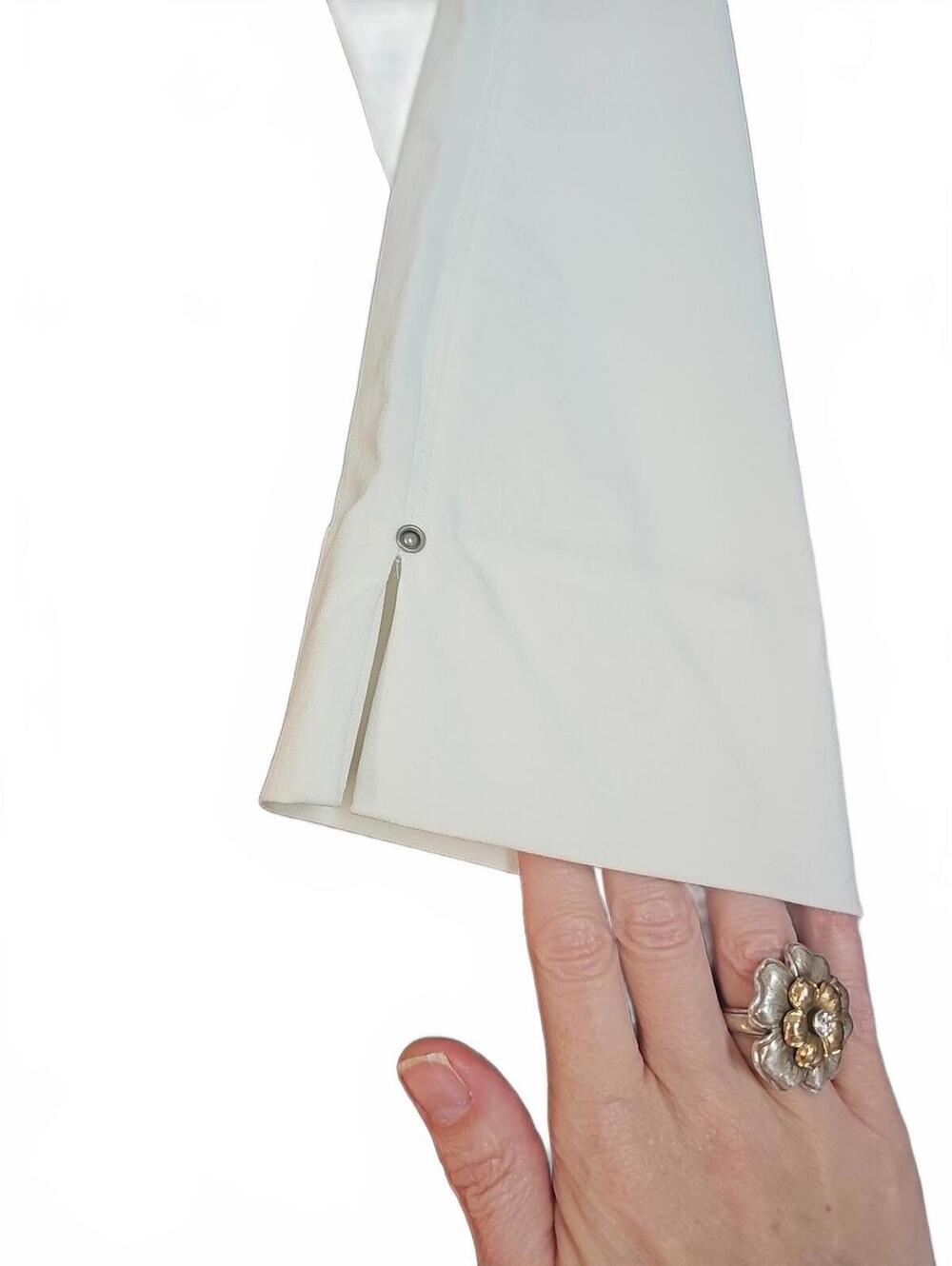 Charlie B Pull On High Waist White Pants Size 2 Stretch Womens - Picture 2 of 8